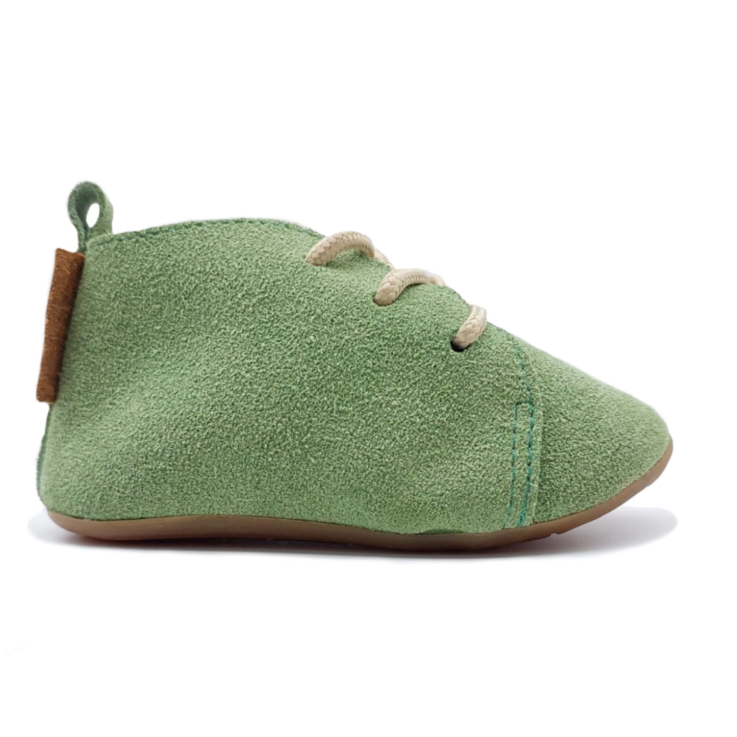 Bota Infantil Lelê Camurça Verde - Linha Crescidinhos