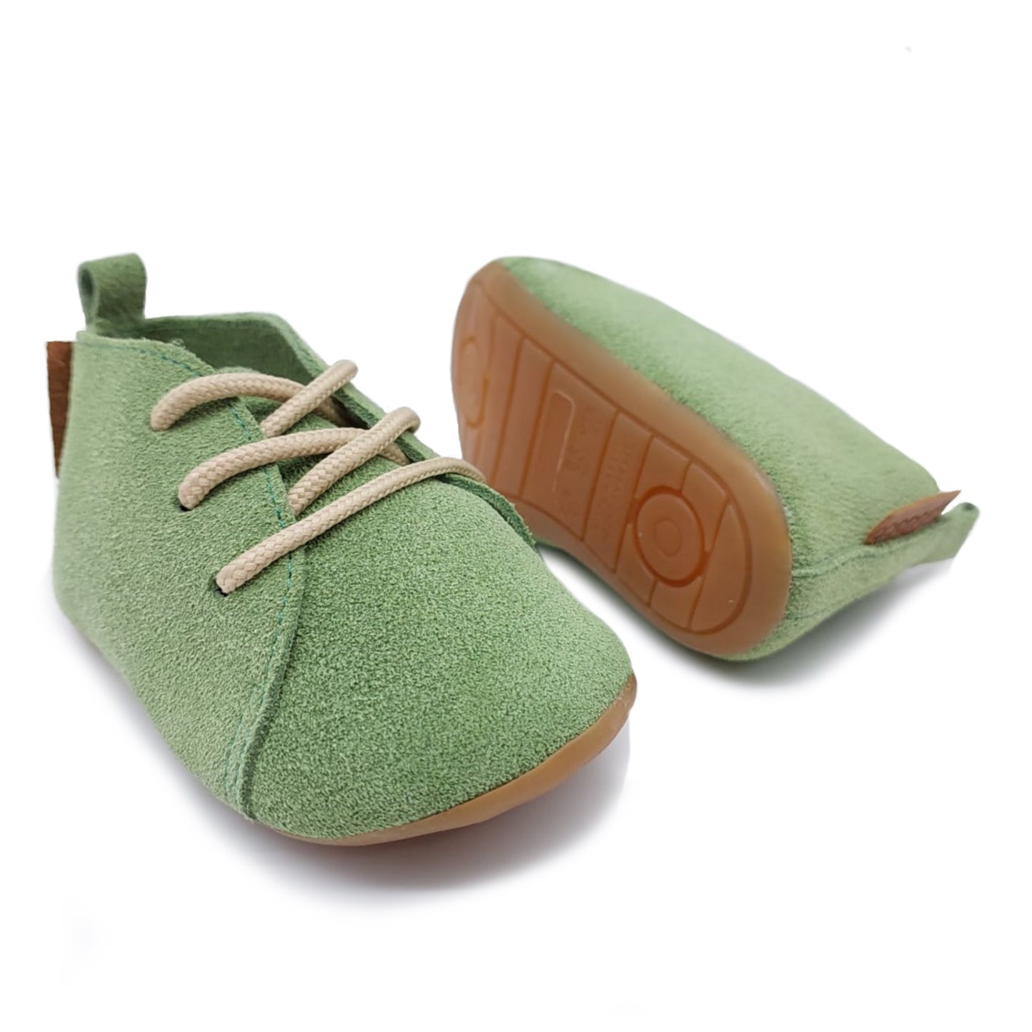 Bota Infantil Lelê Camurça Verde - Linha Crescidinhos