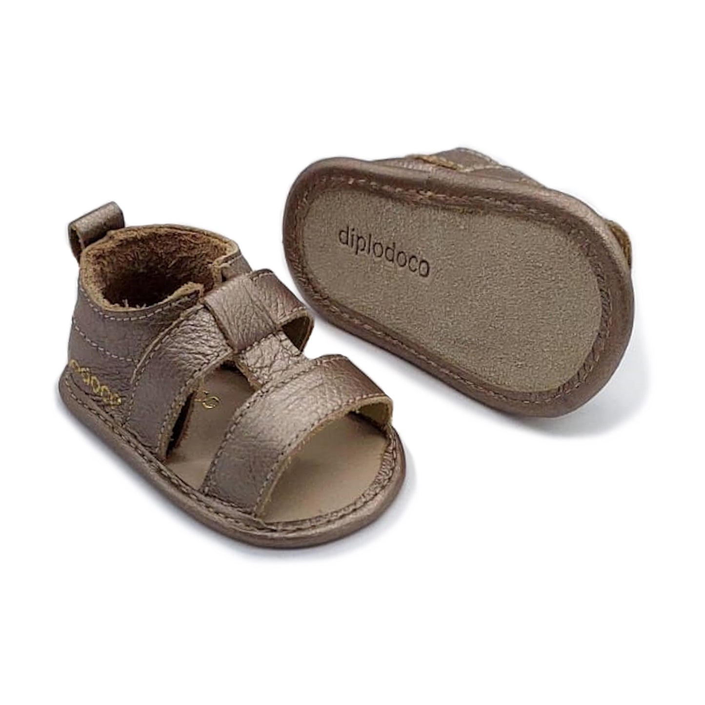 Sandália Bebê Brisa Prata Velho - Linha Baby