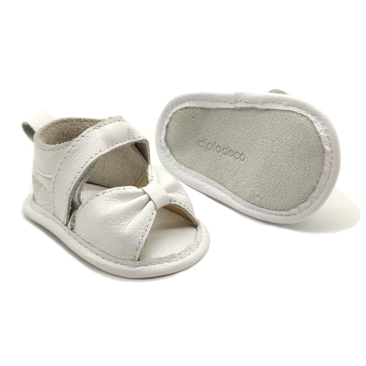 Sandália Bebê Borboleta Branco - Linha Baby