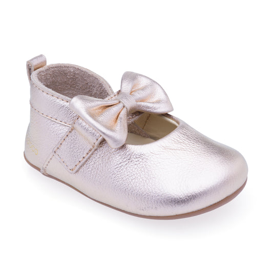 Sapato Infantil Poti Dourado - Linha Crescidinhos