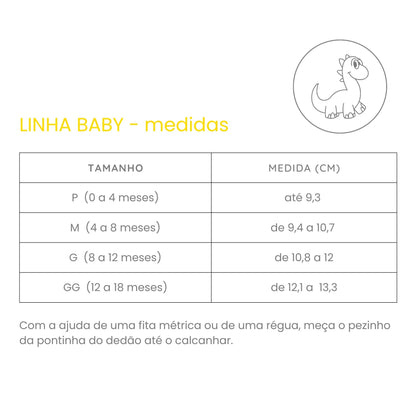 Botinha Bebê Fran Preto - Linha Baby