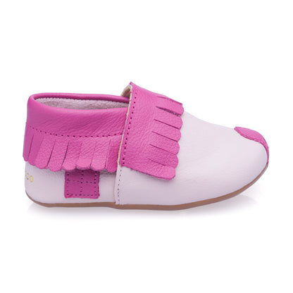 Sapato Infantil Casinha Rosa Bebê - Linha Crescidinhos