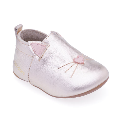 Sapato Infantil Gatinha Dourado - Linha Crescidinhos