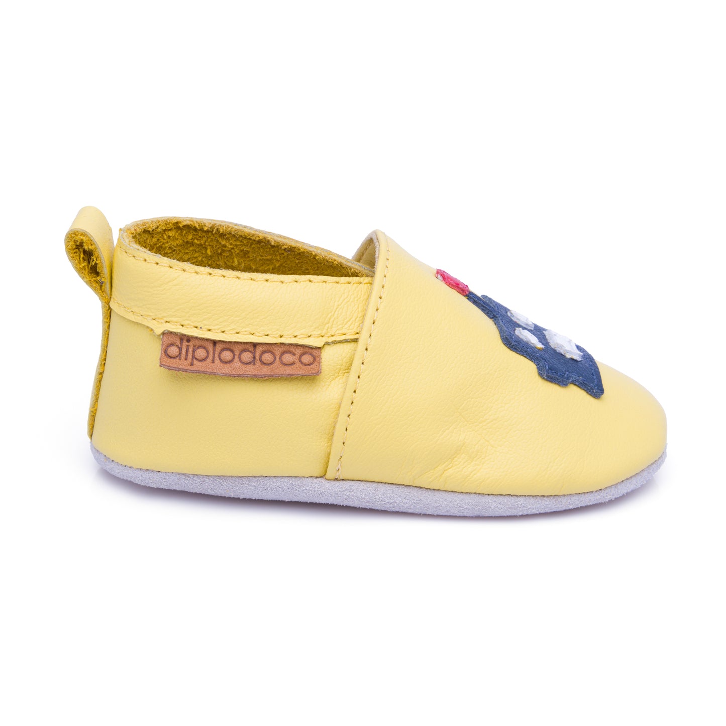 Sapatinho de Bebê Robô Amarelo - Linha Baby