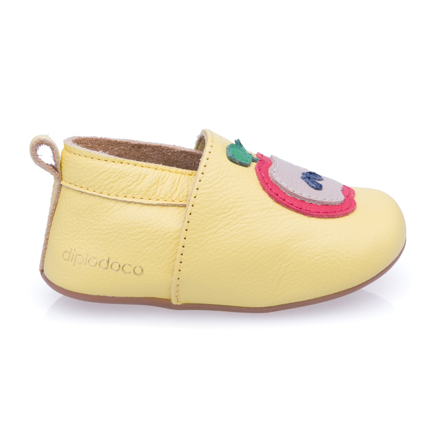 Sapato Infantil Maça Amarelo - Linha Crescidinhos